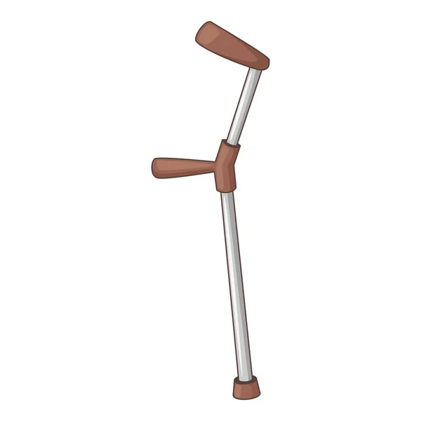 Иконка локтевого костыля, стиль мультфильма — стоковый вектор