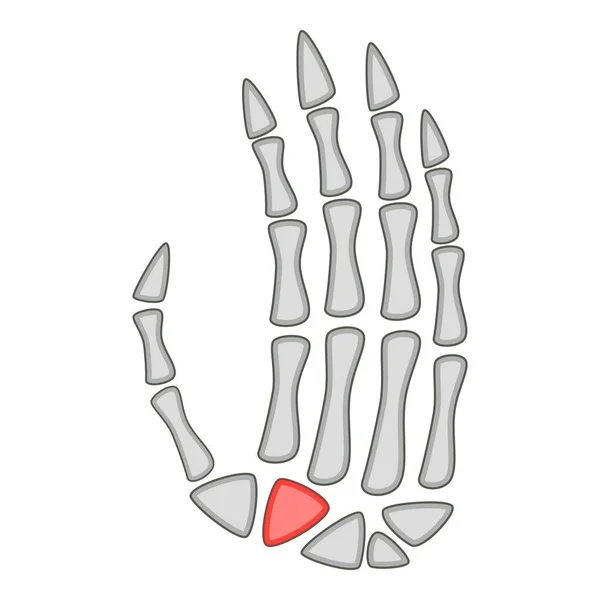 Lidské anatomie ruky palm ikona, kreslený styl — Stockový vektor