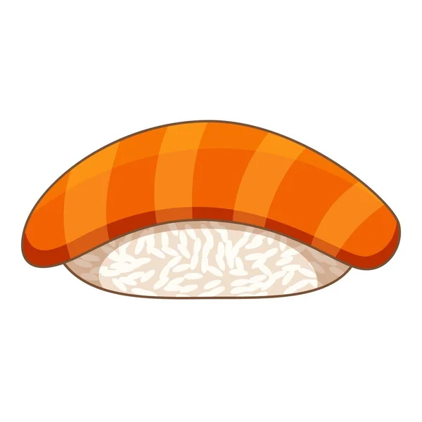 Lososové suši ikona, kreslený styl — Stockový vektor