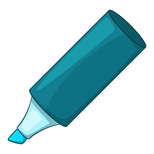 Blaues Marker-Symbol, Cartoon-Stil — Stockvektor