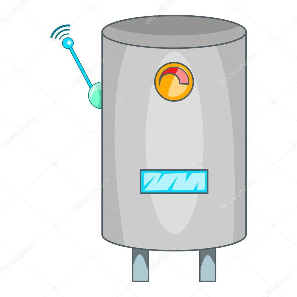 Water heater with wi fi connection icon