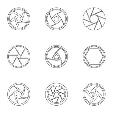 Diyafram Icons set, anahat stili