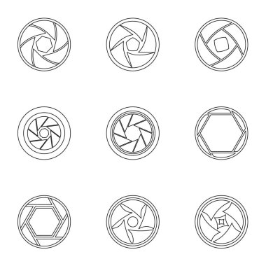 Diyafram Icons set, anahat tarzı tür