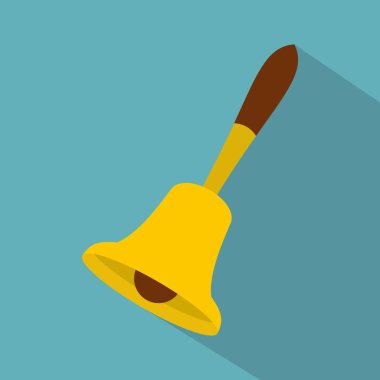 Zil simgesini, düz stil