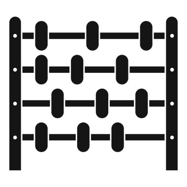 Çocuk abaküs simgesi, basit tarzı