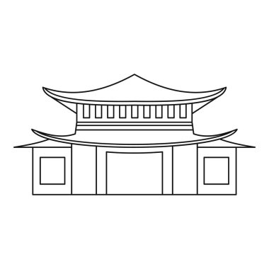 Pagoda simgesi, anahat stili