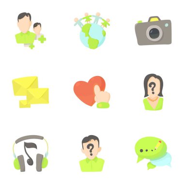 Internet simge kümesi, karikatür tarzı iletişim