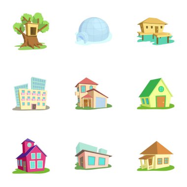 Yapısı Icons set, karikatür tarzı