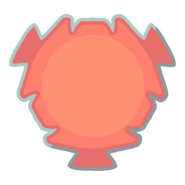 Bir ses etiketi simgesi, karikatür tarzı