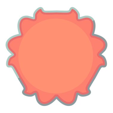 Bir ses etiketi simgesi, karikatür tarzı