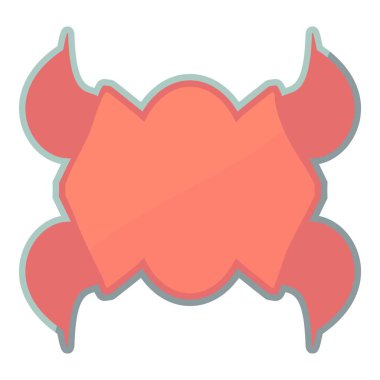 Boş bir ses etiketi simgesi, karikatür tarzı