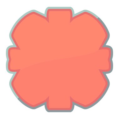 Şekilli bir ses etiketi simgesi, karikatür tarzı