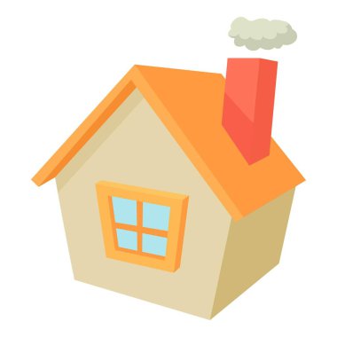 Ev simgesini, karikatür tarzı