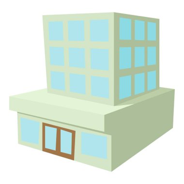 Bina simgesini, karikatür tarzı