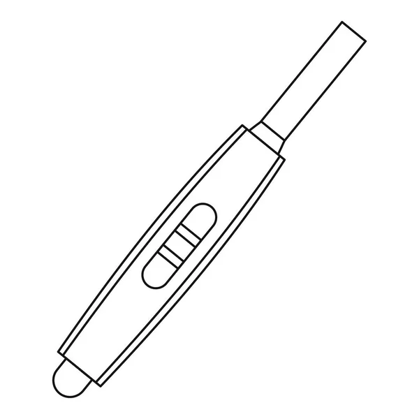 Icono de prueba de embarazo, estilo de esquema — Vector de stock