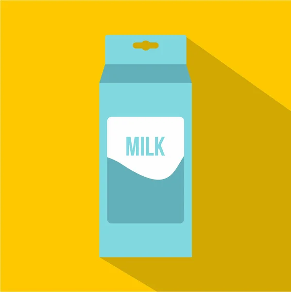 Ícone de leite, estilo plano — Vetor de Stock