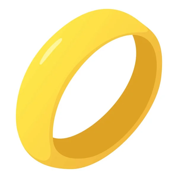 Goldener Ring, Cartoon-Stil — Stockvektor