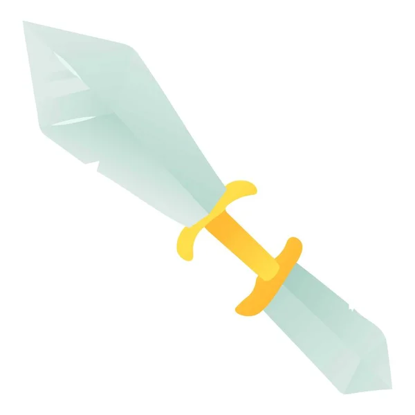 Icono de cuchillo doble, estilo de dibujos animados — Vector de stock