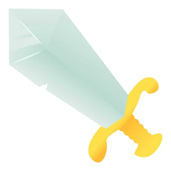 Sword icon, cartoon style — Stock Vector