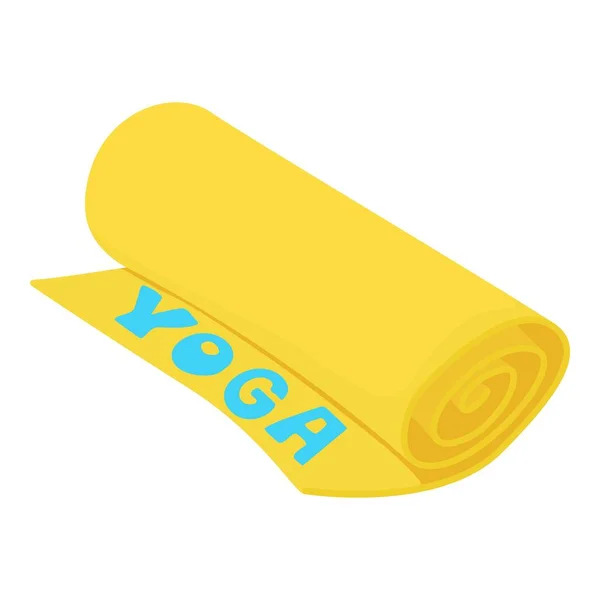 Icono de esterilla de yoga, estilo de dibujos animados — Vector de stock