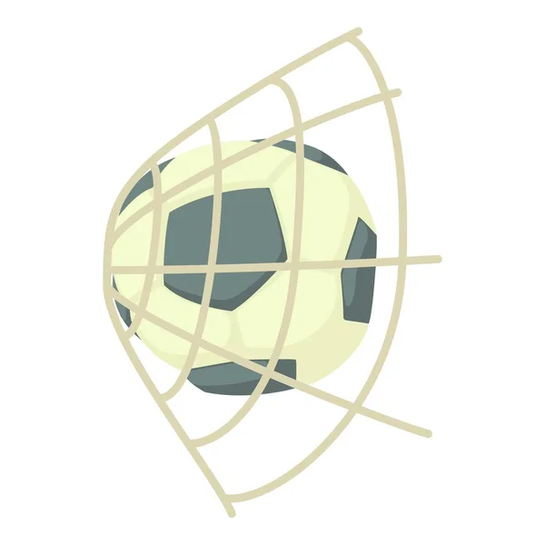Icône de football, style dessin animé — Image vectorielle