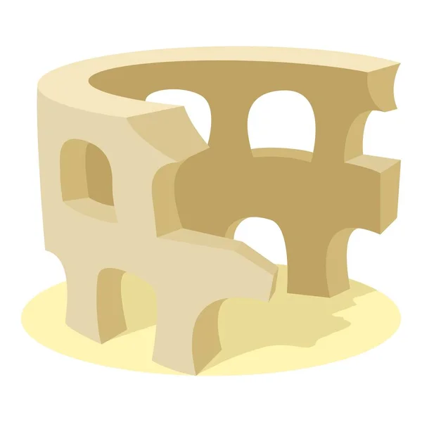 Colosseum-ikonen, tecknad stil — Stock vektor