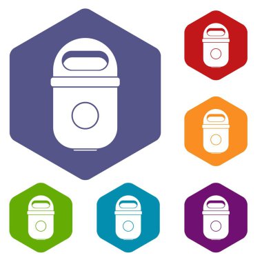 çöp kutusu simge seti