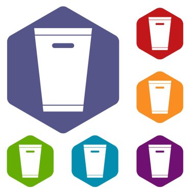 çöp kutusu simge seti