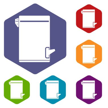 çöp kutusu simge seti