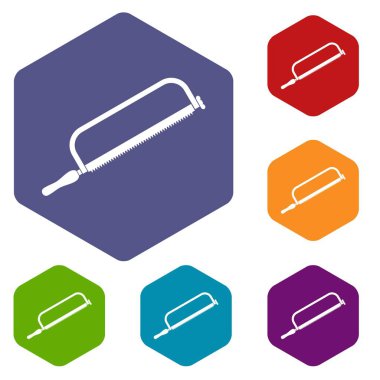 Demir testeresi Icons set