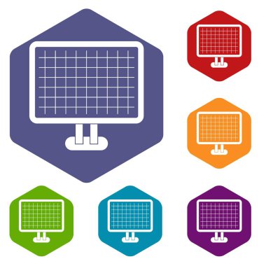 bilgisayar monitörü Icons set