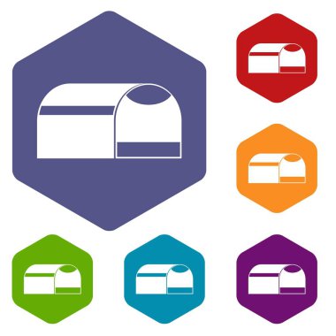 Booth için köpek Icons set