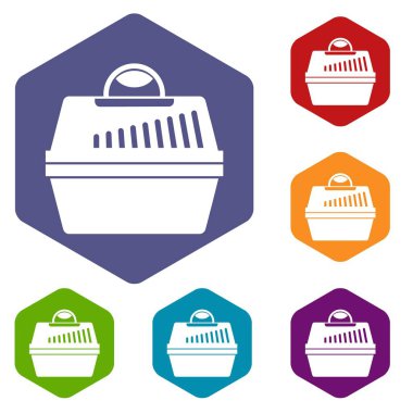 Evcil hayvan simgeler kümesi için taşınabilir kafes