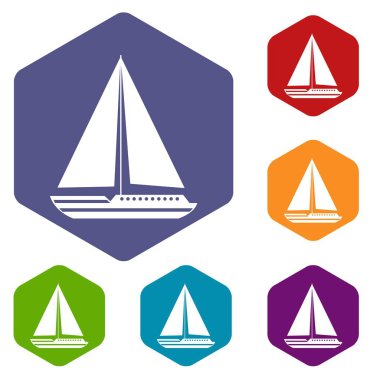 Deniz Yat Icons set