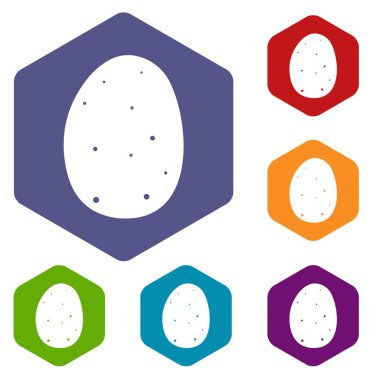 Taze patates Icons set