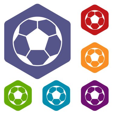 Futbol topu Icons set