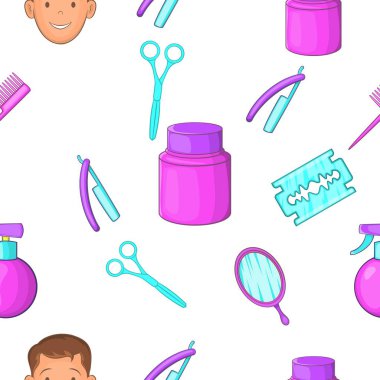 Kuaför desen, karikatür tarzı