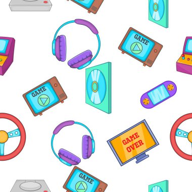 Oyun konsolu desen, karikatür tarzı