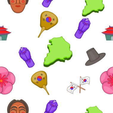 Güney Kore ülke desen, karikatür tarzı