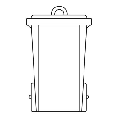 Tash kutusu simgesi, anahat stili