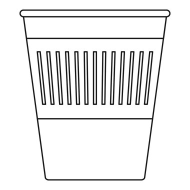 Çöp sepeti simgesini, anahat stili
