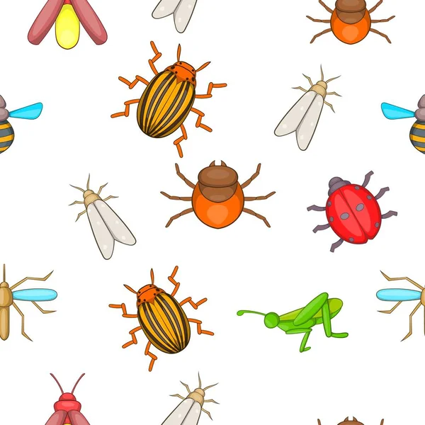 Modèle d'insectes, style dessin animé — Image vectorielle