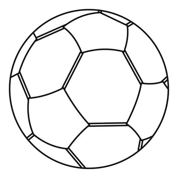 Икона футбольного мяча, простой стиль — стоковый вектор