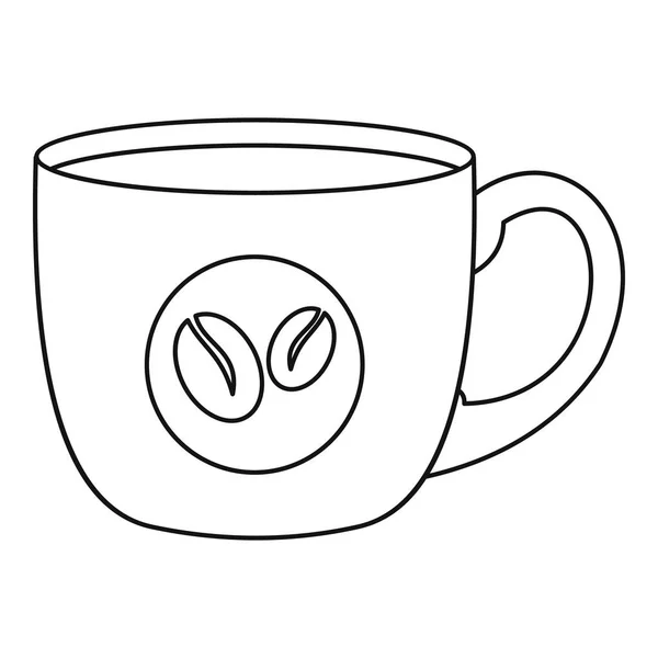 Значок чашки кави, простий стиль — стоковий вектор