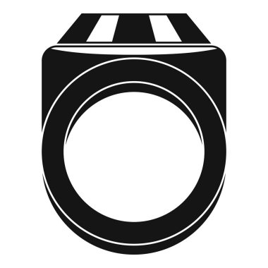 Yüzük simgesi, basit tarzı