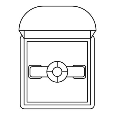 Bir hediye kutusu simgesi, anahat tarzı ring