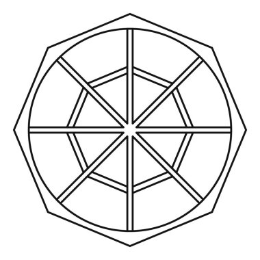 Parlak simge, anahat stili