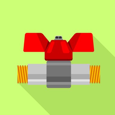 Stopcock simgesi, düz stil