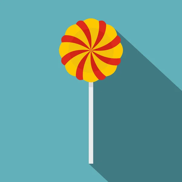 Candy ikonu stick, plochý — Stockový vektor