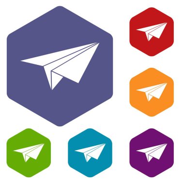 Kağıt Uçak Icons set